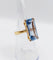 Bague 51 Bague cocktail Art déco en or 18k et spinelle synthétique 58 Facettes A07320