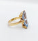 Bague 51 Bague cocktail Art déco en or 18k et spinelle synthétique 58 Facettes A07320