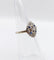 Bague 46 Bague marquise Art déco en or blanc 18K, platine, diamant et saphirs synthétiques 58 Facettes A07321