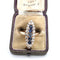 Bague 54 Bague victorienne en or jaune 18 kt avec diamants et saphirs 58 Facettes 381/26 D
