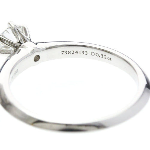 Bague 52 Tiffany & Co. Tiffany Setting - Bague solitaire en platine et diamant 58 Facettes pcskpobuah