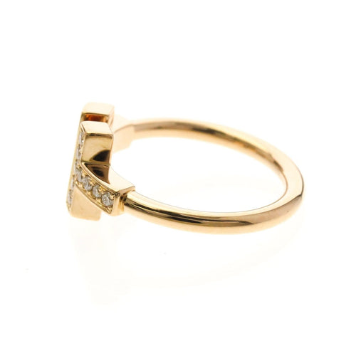 Bague 49 Tiffany & Co. T Wire - Bague en or rose, nacre et diamants 58 Facettes wir29b9tpm