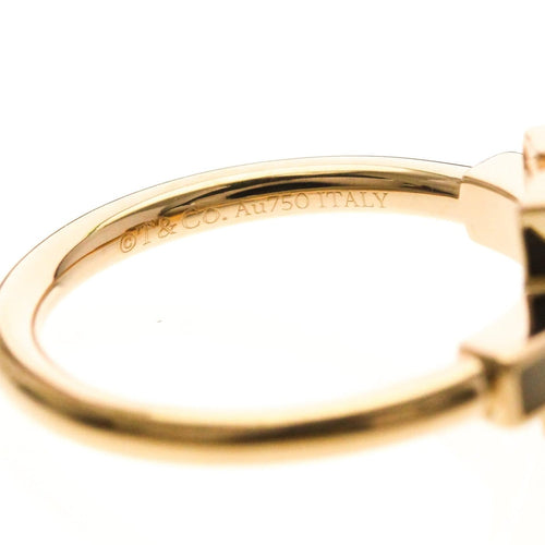 Bague 49 Tiffany & Co. T Wire - Bague en or rose, nacre et diamants 58 Facettes wir29b9tpm
