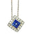 Collier Collier en or blanc, saphirs et diamants 58 Facettes 1690