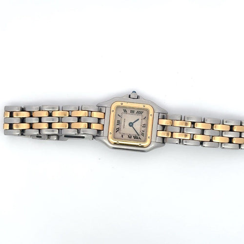 Montre Cartier Panthère - Montre en or jaune et acier 58 Facettes montre 002