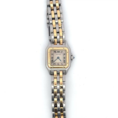 Montre Cartier Panthère - Montre en or jaune et acier 58 Facettes montre 002