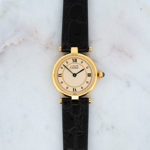 Montre Cartier Must Vendôme - Montre SM en vermeil 58 Facettes 521
