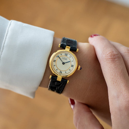 Montre Cartier Must Vendôme - Montre SM en vermeil 58 Facettes 521