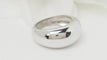 Bague 51 Bague jonc en or blanc 58 Facettes 32555
