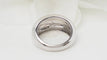 Bague 51 Bague jonc en or blanc 58 Facettes 32555