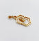 Pendentif Pendentif vintage hexagonal en or 18k et diamants 58 Facettes A07324