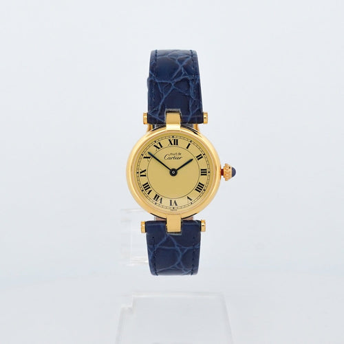 Montre Cartier Must Vendôme - Montre SM en vermeil cadran romain citron 58 Facettes 531