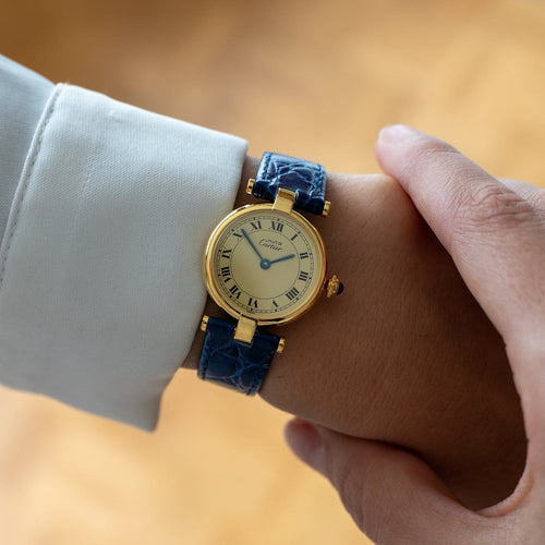 Montre Cartier Must Vendôme - Montre SM en vermeil cadran romain citron 58 Facettes 531