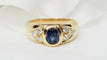 Bague 55 Bague jonc en or jaune, spinelle bleu et diamants 58 Facettes 33040