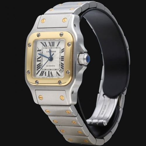 Montre Cartier Santos Galbée - Montre en or jaune et acier 58 Facettes MT46742