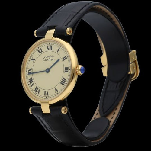 Montre Cartier Must de Cartier - Montre vermeil cadran champagne 58 Facettes MT46898