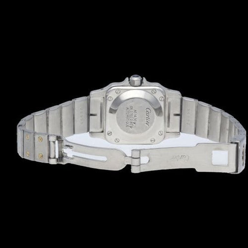 Montre Cartier Santos - Montre dame en or jaune 18K et acier 58 Facettes MT46939