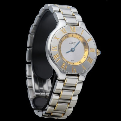 Montre Cartier Must 21 - Montre en or jaune et acier 58 Facettes MT46946