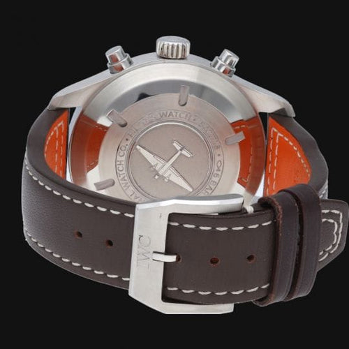 Montre IWC - Montre Pilot Chronograph en acier 58 Facettes MT46834