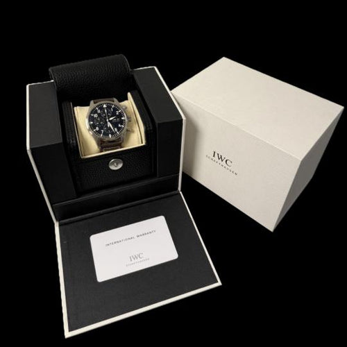 Montre IWC - Montre Pilot Chronograph en acier 58 Facettes MT46834
