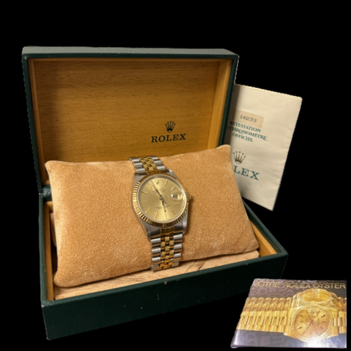 Montre Rolex Datejust 36 - Montre en or jaune et acier 58 Facettes MT46944