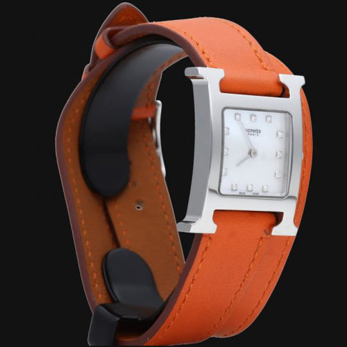 Montre Hermès Heure H - Montre en acier 58 Facettes MT46646