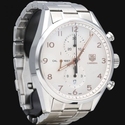 Montre TAG Heuer Carrera - Montre Calibre 1887 Chronograph en acier 58 Facettes MT46472