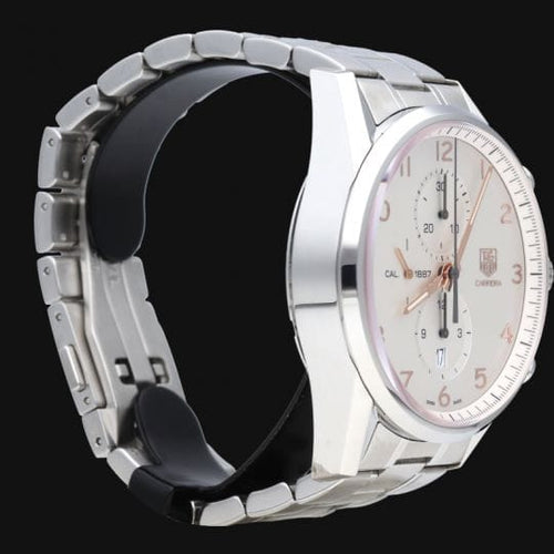 Montre TAG Heuer Carrera - Montre Calibre 1887 Chronograph en acier 58 Facettes MT46472