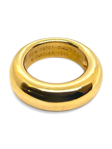 Bague 51 Cartier - Bague jonc en or jaune 18K 58 Facettes 1990