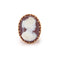 Bague 56 Bague ancienne camée agate en or jaune 18 carats 58 Facettes B400