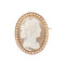 Broche Broche ancienne camée sardonyx et perles en or jaune 18 carats 58 Facettes BRO73