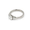 Bague 52 Solitaire trilogie - Bague en or blanc et diamants 58 Facettes 260142R-220596R