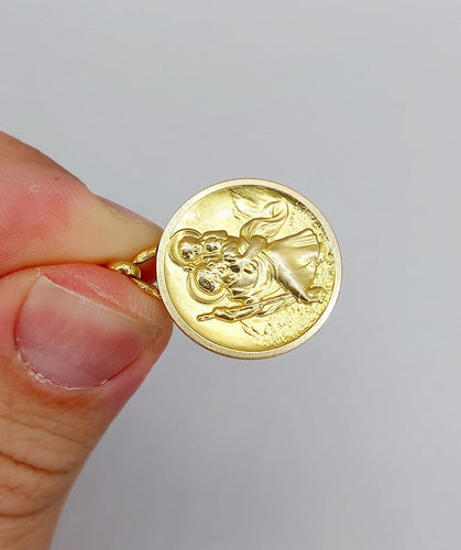 Pendentif G. Rabier - Médaille religieuse en or 18k 58 Facettes A07328