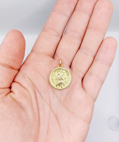 Pendentif G. Rabier - Médaille religieuse en or 18k 58 Facettes A07328
