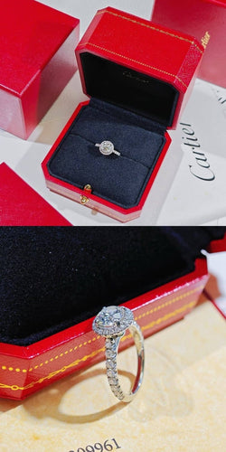 Bague 49 Cartier Destinée - Bague en platine et diamant 1,14 ct 58 Facettes jnci55