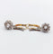 Boucles d'oreilles Dormeuses marguerite - Boucles d'oreilles en or 18k, platine et diamants 58 Facettes A07334
