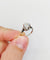 Bague 47 Bague solitaire Art déco en or blanc, platine et diamants 58 Facettes A07288