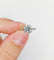 Bague 47 Bague solitaire Art déco en or blanc, platine et diamants 58 Facettes A07288