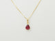 Pendentif Pendentif rubis taille poire en or jaune 58 Facettes GN6H