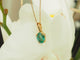 Pendentif Pendentif en or jaune et émeraude naturelle 1,23 ct 58 Facettes CLAL 0024