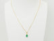 Pendentif Pendentif en or jaune avec émeraude naturelle 0,65 ct 58 Facettes GN5C