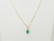 Pendentif Pendentif en or jaune avec émeraude naturelle 0,65 ct 58 Facettes GN5C