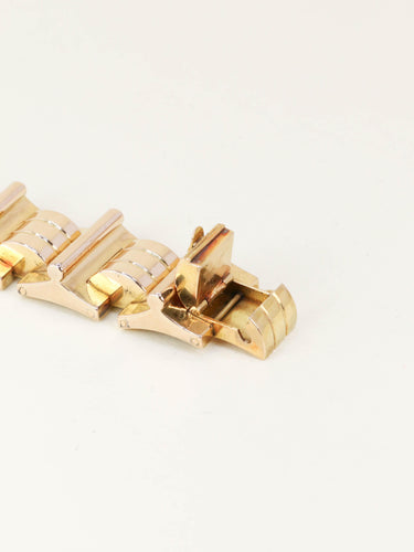 Bracelet Bracelet tank vintage en or jaune 58 Facettes 1275.1