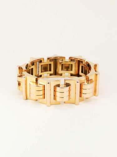 Bracelet Bracelet tank vintage en or jaune 58 Facettes 1275.1
