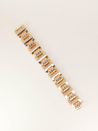 Bracelet Bracelet tank vintage en or jaune 58 Facettes 1275.1