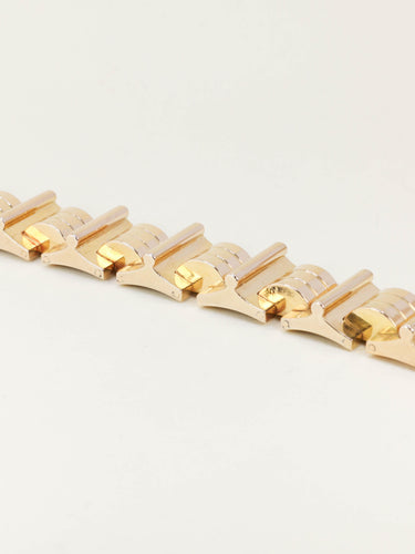 Bracelet Bracelet tank vintage en or jaune 58 Facettes 1275.1