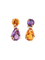 Boucles d'oreilles Chanel Venitien - Boucles d'oreilles en or jaune, améthystes, citrines et diamants 58 Facettes 1265.4