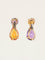 Boucles d'oreilles Chanel Vénitien - Boucles d'oreilles en or jaune, améthystes, citrines et diamants 58 Facettes 1265.4
