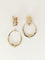 Boucles d'oreilles Boucles d'oreilles créoles pendantes en or jaune 58 Facettes 1265.1