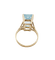 Bague 50 Bague cocktail vintage en or 18k et aigue-marine 58 Facettes A07289